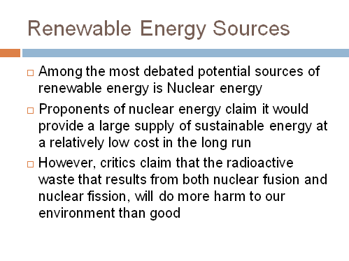 Renewable Energy Sources